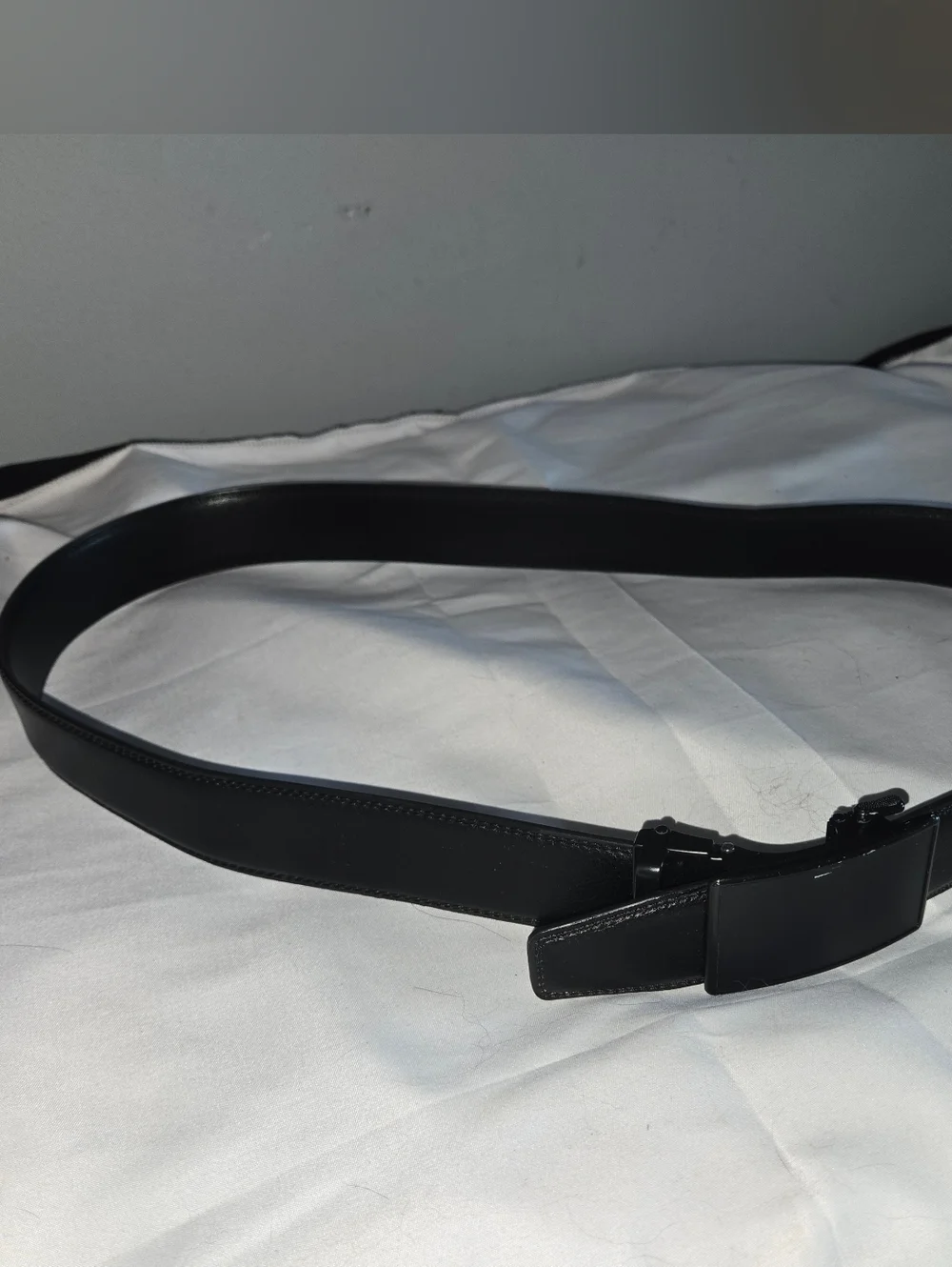 CR7 Cristiano Ronaldo Black Ratchet Belt Adjustable Track Belt Modern Buckle 42